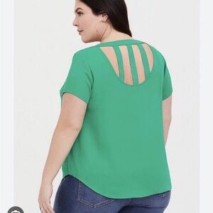 Torrid 5 green blouse